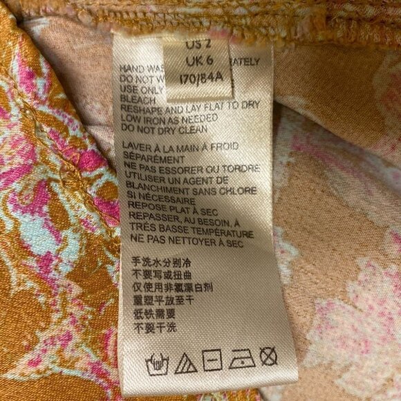 FREE People Lucie Mini dress YELLOW Size 2 / XS - Picture 13 of 16